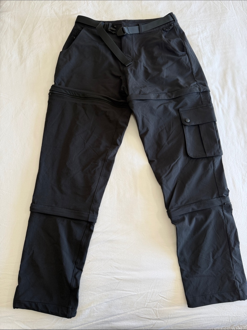 Outdoor Voices Black Zip-Off Track Joggers